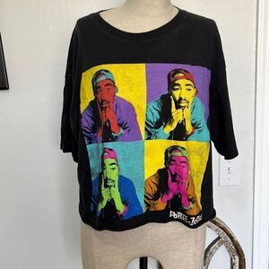 Vintage Poetic Justice Tupac crop top tshirt large